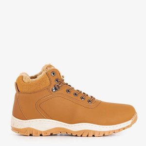 OUTLET Men's brown insulated boots Slavkos - Footwear