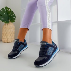 OUTLET Navy blue sports shoes for women Qatie - Footwear