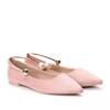 OUTLET Pink ballerinas made of eco-suede - Shoes