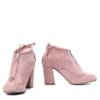 OUTLET Pink boots on the post Gloria - Shoes