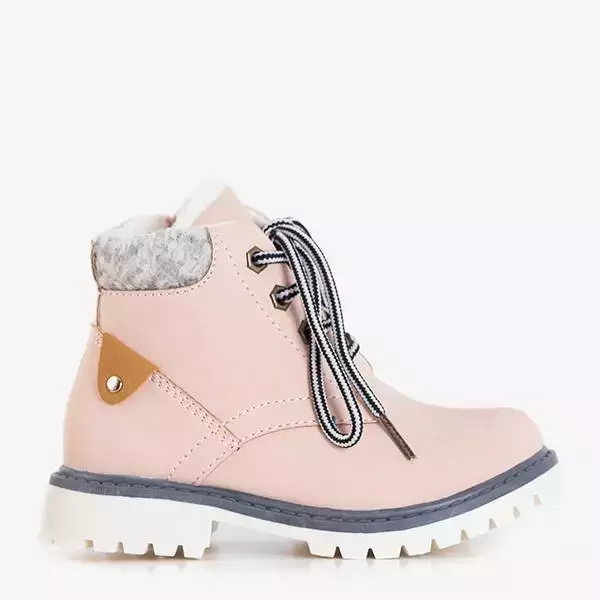OUTLET Pink girls' insulated Tiptop boots - Footwear
