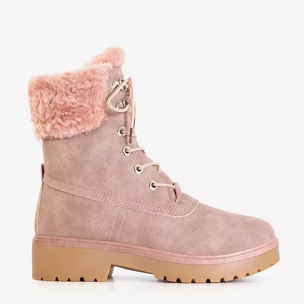 OUTLET Pink women's insulated boots Koware - Shoes