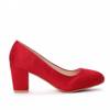 OUTLET Red pumps with low heels Daria- Shoes