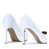 OUTLET White pumps on a pin Mira - Shoes