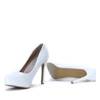 OUTLET White pumps on a pin Mira - Shoes