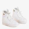 OUTLET White sneakers on an indoor Tymoni wedge - Footwear