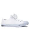 OUTLET White sneakers with a decorative bow Lisyy - Footwear