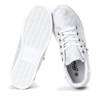 OUTLET White sneakers with pearls and cubic zirconia Emilia - Footwear