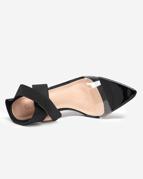 OUTLET Women's stiletto sandals in black Koali-Footwear