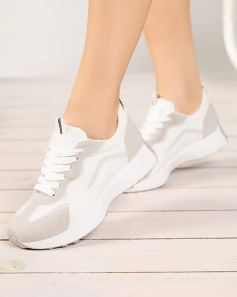 OUTLET Women's white sports shoes Qsially- Footwear