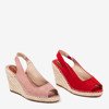 Pink Lacasia Women's Wedge Sandals - Footwear