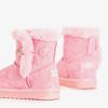 Pink children's snow boots with fur Xialo - Footwear