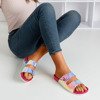 Pink flip-flops with holographic finish Sumire - Footwear 1