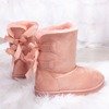 Pink snow boots with bows Kylie - Footwear