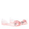 Pink transparent Meliski with decorations Malia - Footwear
