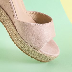 Pink women's Salome platform sandals - Footwear