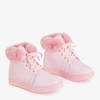 Pink women's insulated sneakers Haifa - Footwear