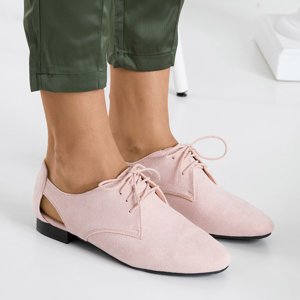 Pink women's shoes with cutouts Fairy - Footwear