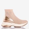 Pink women's sports shoes with an uppers a'la Golden sock - Footwear 1