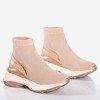 Pink women's sports shoes with an uppers a'la Golden sock - Footwear 1