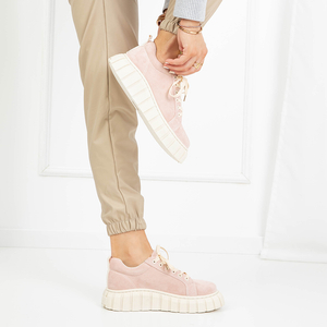 Pink women's sports sneakers Omamo - Footwear