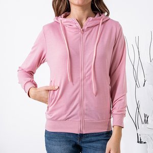 Pink women's sweatshirt - Clothing