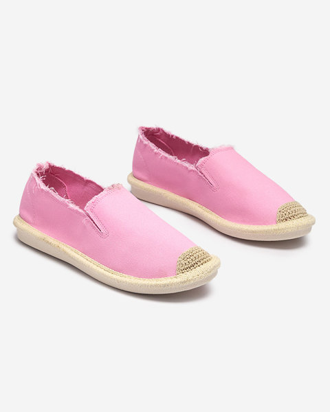 Rafiel's pink fabric espadrilles for women - Footwear