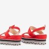 Red Colissa wedge sandals - Footwear 1