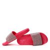 Red slippers with cubic zirconia Fonna - Footwear