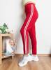 Red sweatpants with stripes - Clothing