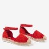 Red women&#39;s espadrilles on the Citiva platform - Footwear 1