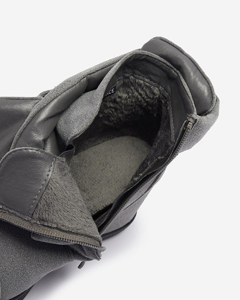 Royalfashion Grey sneakers on covered heel Brisa