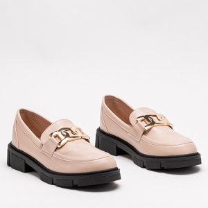 Shoes with a chain in beige Semla - Footwear