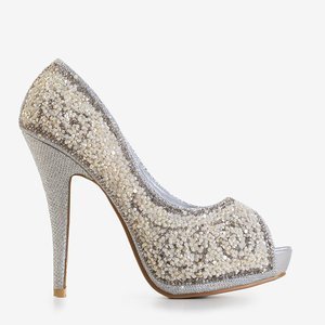 Silver glitter stiletto pumps Adriannah - Footwear