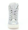 Silver sneakers with an indoor wedge Beatrice - Footwear