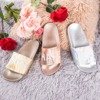 Silver women&#39;s slippers with the inscription HATE &amp; LOVE - Footwear 1