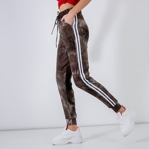 Sweatpants with khaki stripes - Clothing