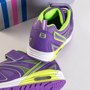 Violet-green children's sports shoes Witold - Footwear