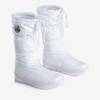 White insulated patent snow boots Billings - Shoes