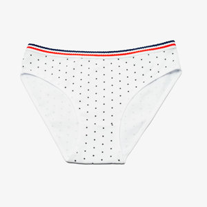 White ladies' briefs with polka dots - Underwear