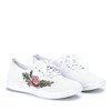 White openwork sneakers with Seallie embroidery - Footwear
