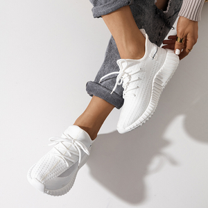 White women's sports shoes Fransi - Footwear