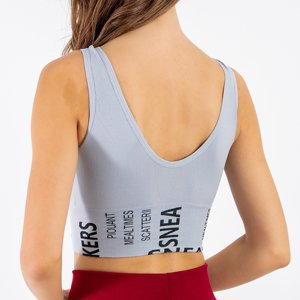 Women's Gray Sports Bra - Underwear