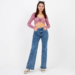 Women's bell-bottom jeans - Clothing