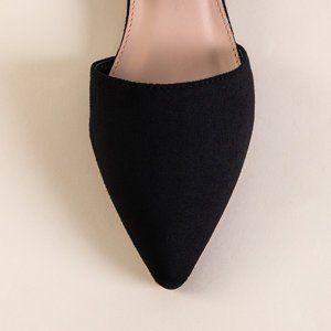 Women's black ballerinas with flat heels Lerma - Shoes