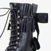 Women's black eco-leather boots  Clupone- Shoes
