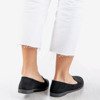 Women's black eco-suede loafers Mossolia - Footwear