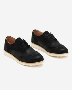 Women's black lace-up shoes Isdiohra - Footwear