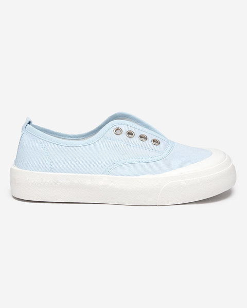 Women's blue sneakers with a thicker sole Askol- Shoes