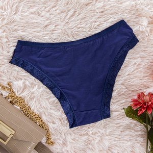 Women's navy blue panties panties - Underwear